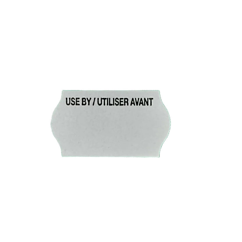 22x12 White Use By / Utiliser Avant