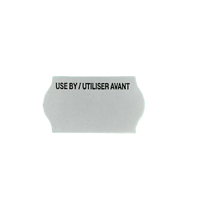 22x12 White Use By / Utiliser Avant