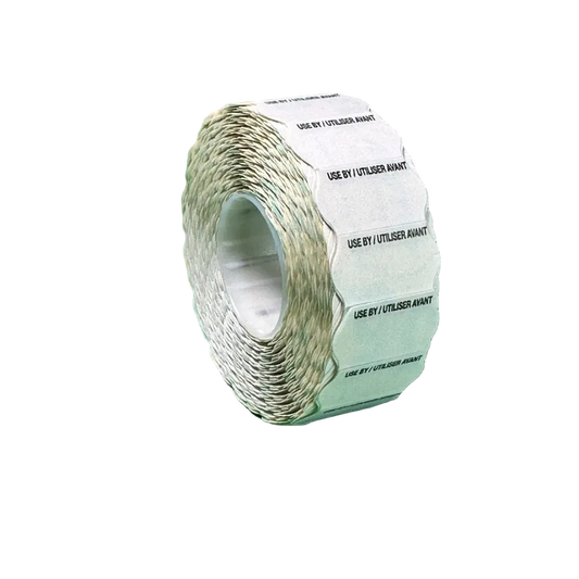 22x12 White Use By / Utiliser Avant