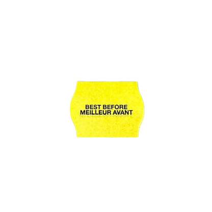 22x16 Jaune Best Before / Meilleur Avant